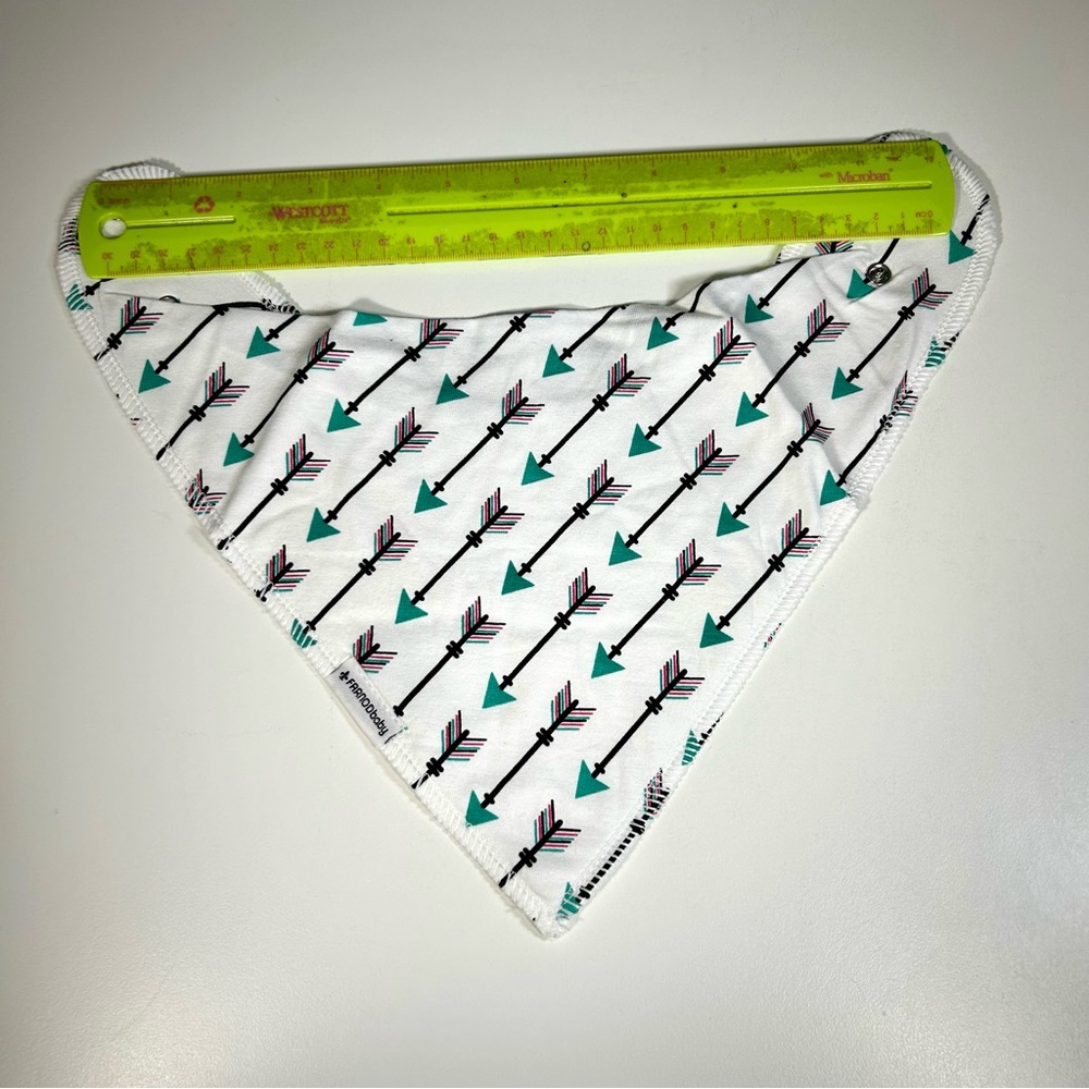 FARNOD Baby Bandana Drool Bibs 4 Pack Arrows Moon Diamond Squares - Picture 5 of 11